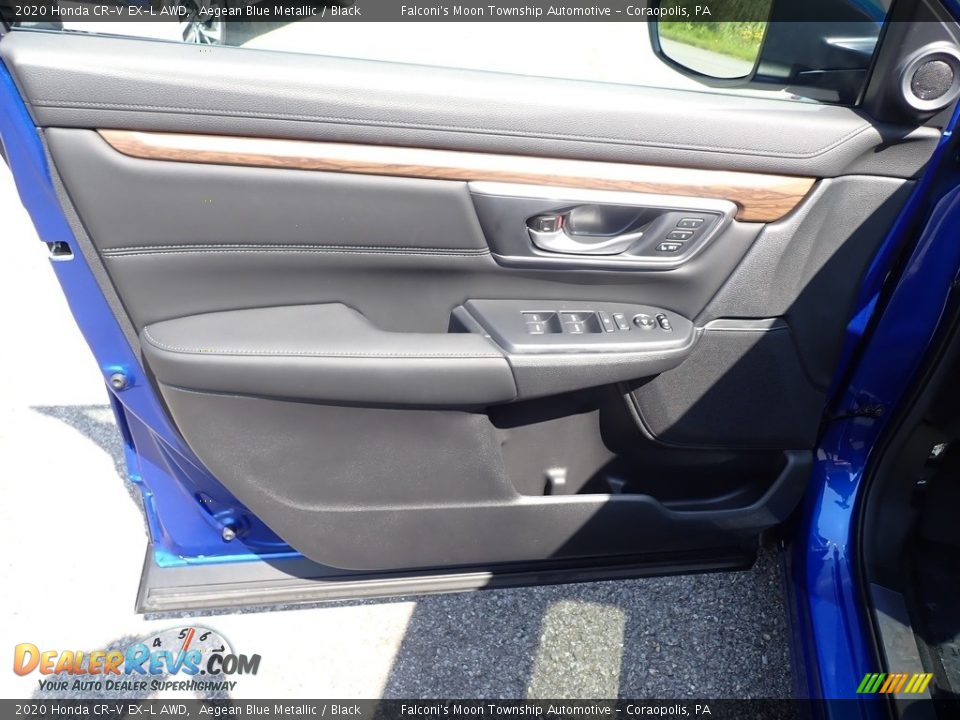 2020 Honda CR-V EX-L AWD Aegean Blue Metallic / Black Photo #9