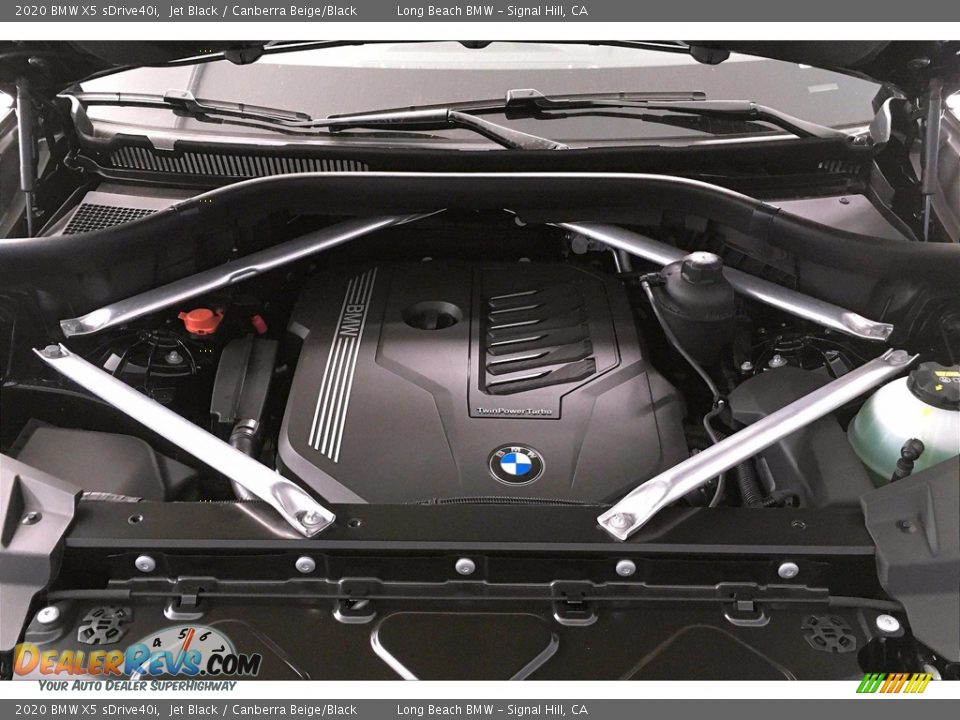2020 BMW X5 sDrive40i Jet Black / Canberra Beige/Black Photo #10