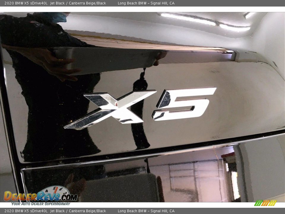 2020 BMW X5 sDrive40i Jet Black / Canberra Beige/Black Photo #16