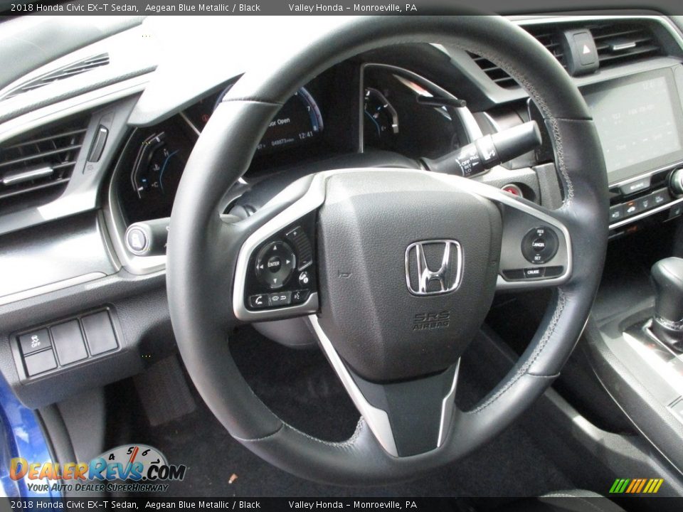 2018 Honda Civic EX-T Sedan Steering Wheel Photo #14