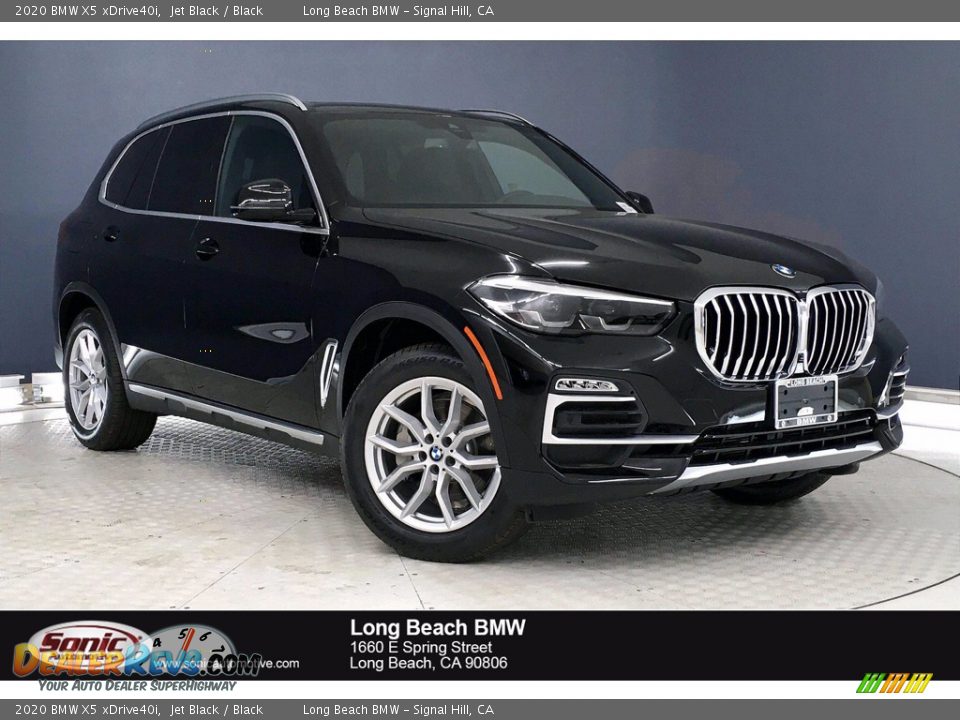 2020 BMW X5 xDrive40i Jet Black / Black Photo #1