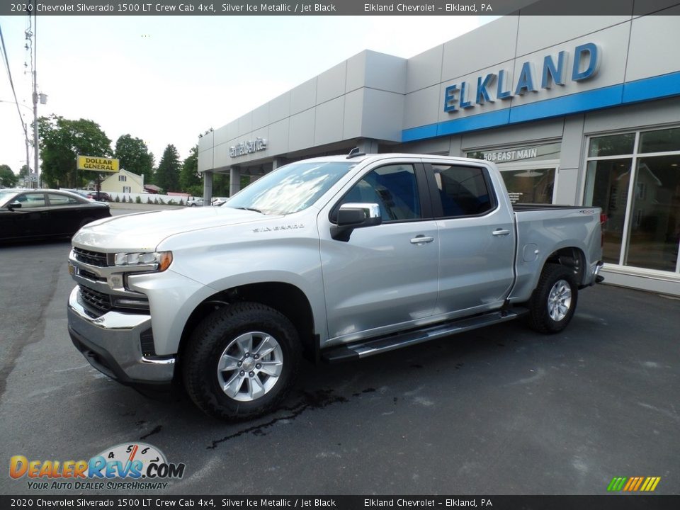 2020 Chevrolet Silverado 1500 LT Crew Cab 4x4 Silver Ice Metallic / Jet Black Photo #1