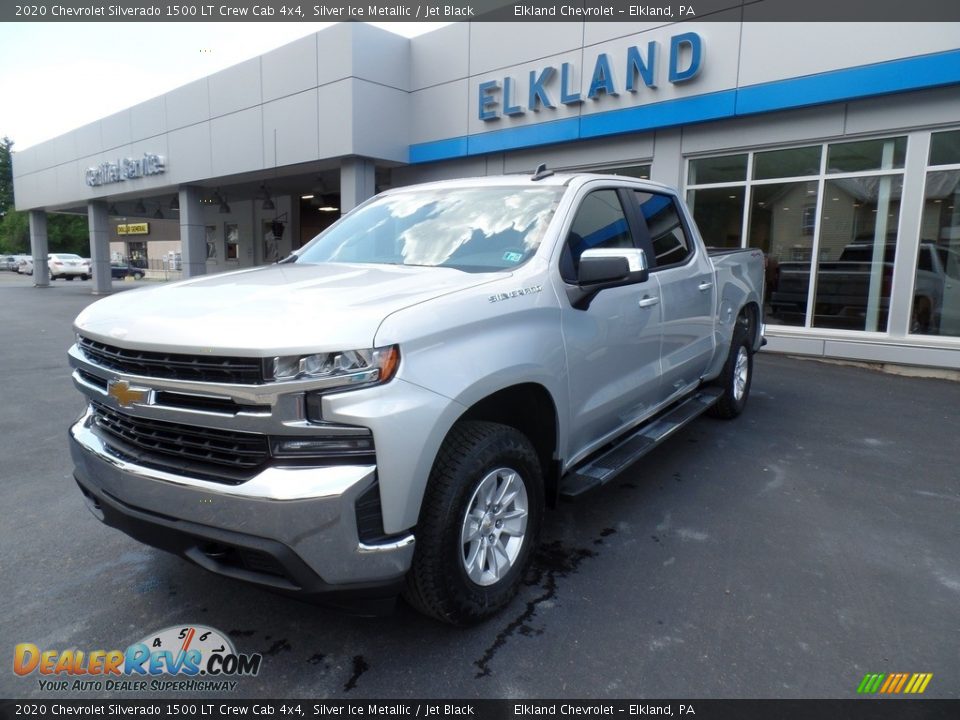 2020 Chevrolet Silverado 1500 LT Crew Cab 4x4 Silver Ice Metallic / Jet Black Photo #2