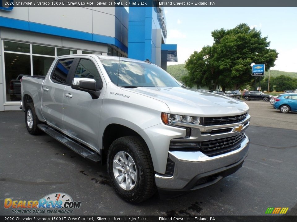 2020 Chevrolet Silverado 1500 LT Crew Cab 4x4 Silver Ice Metallic / Jet Black Photo #4