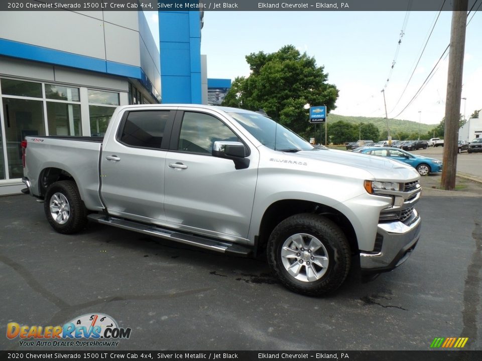 2020 Chevrolet Silverado 1500 LT Crew Cab 4x4 Silver Ice Metallic / Jet Black Photo #5
