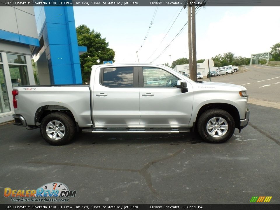 2020 Chevrolet Silverado 1500 LT Crew Cab 4x4 Silver Ice Metallic / Jet Black Photo #6