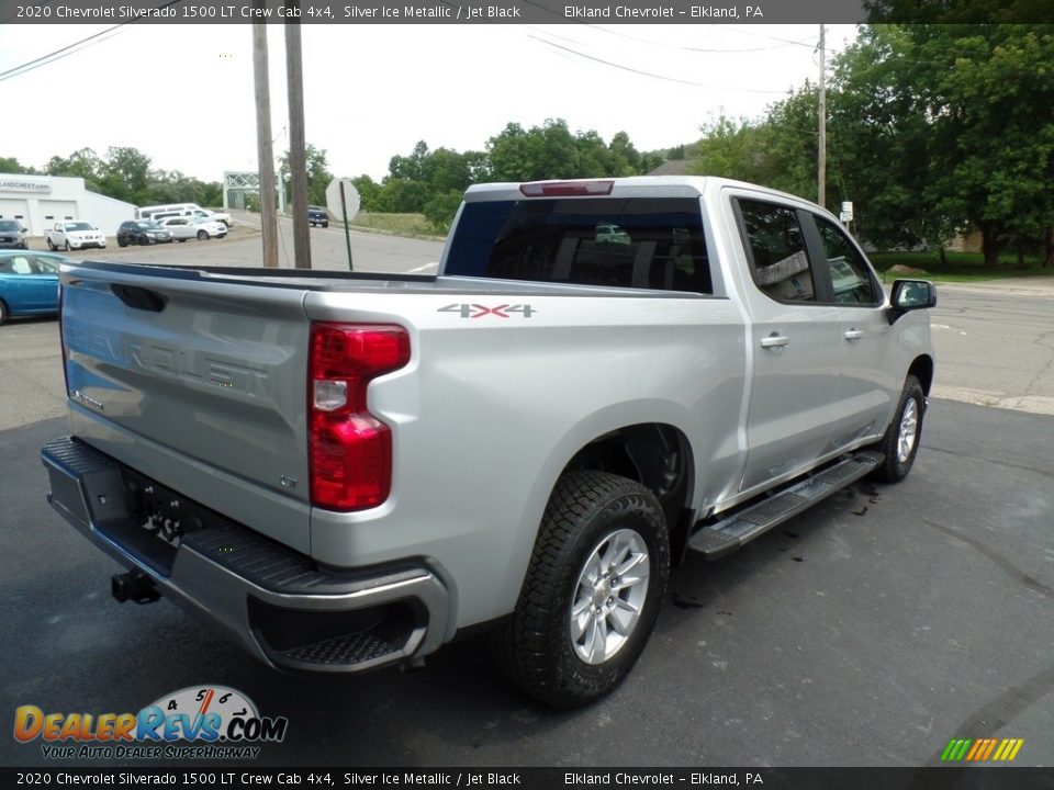 2020 Chevrolet Silverado 1500 LT Crew Cab 4x4 Silver Ice Metallic / Jet Black Photo #7