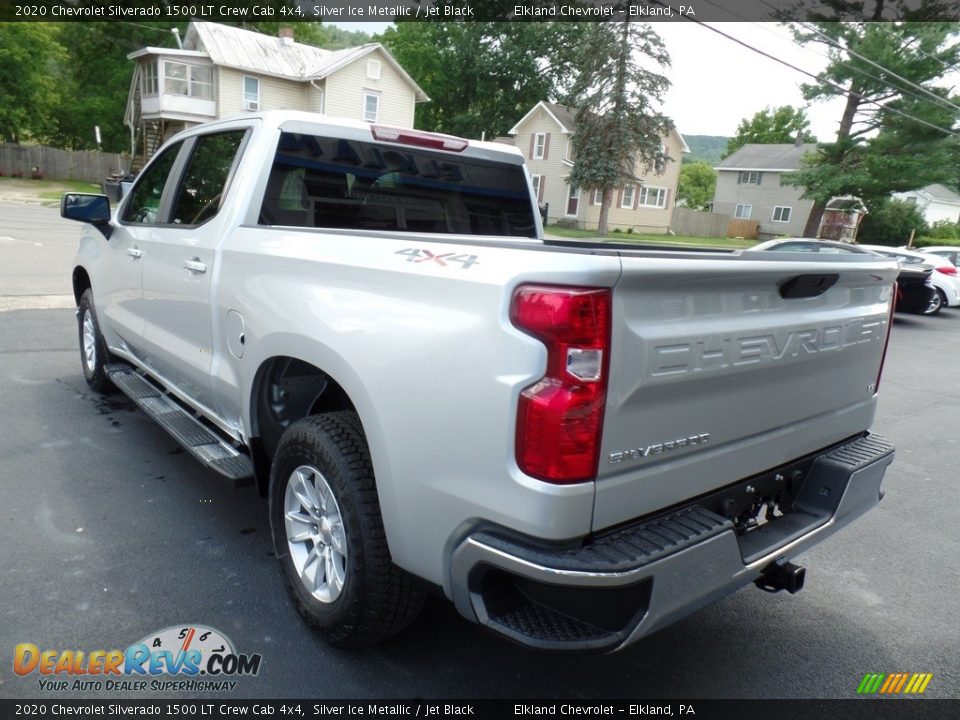 2020 Chevrolet Silverado 1500 LT Crew Cab 4x4 Silver Ice Metallic / Jet Black Photo #9
