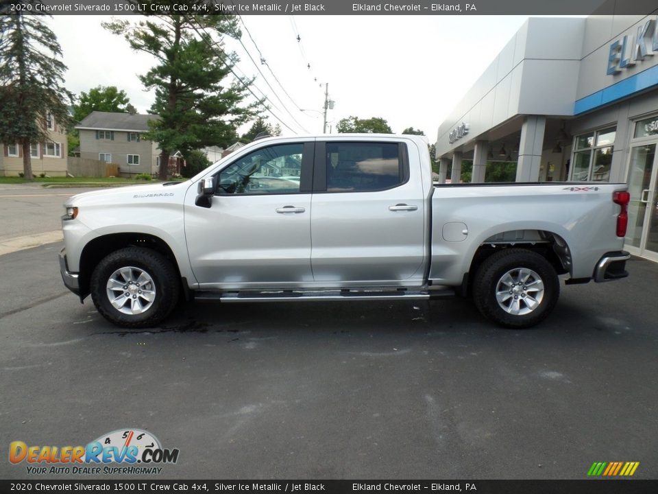 2020 Chevrolet Silverado 1500 LT Crew Cab 4x4 Silver Ice Metallic / Jet Black Photo #10