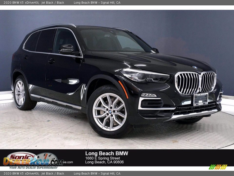 2020 BMW X5 xDrive40i Jet Black / Black Photo #1