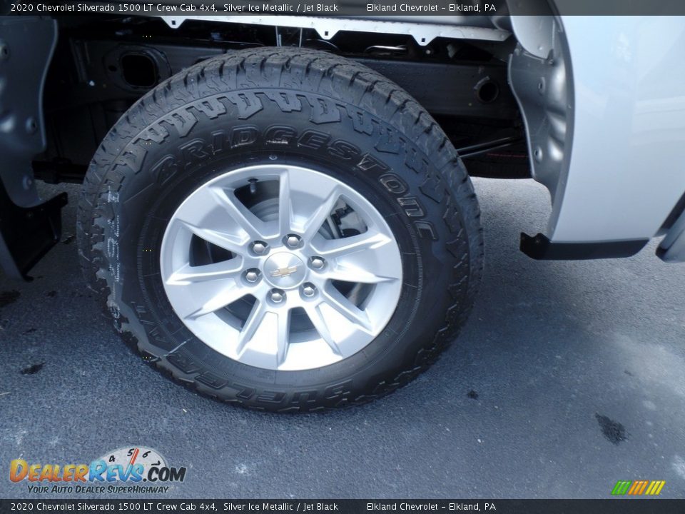 2020 Chevrolet Silverado 1500 LT Crew Cab 4x4 Silver Ice Metallic / Jet Black Photo #11