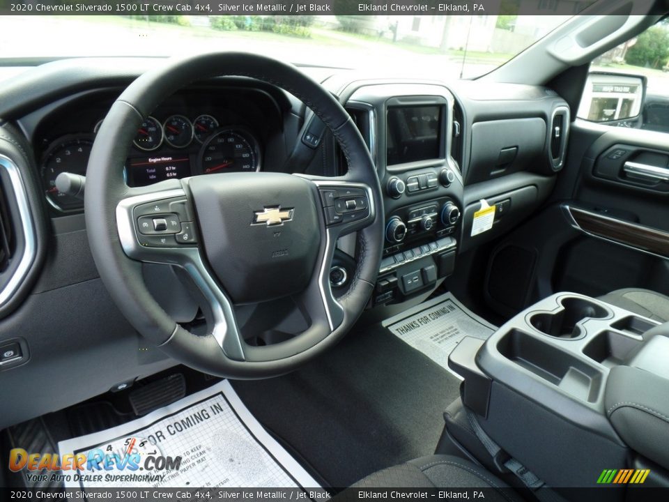 2020 Chevrolet Silverado 1500 LT Crew Cab 4x4 Silver Ice Metallic / Jet Black Photo #19