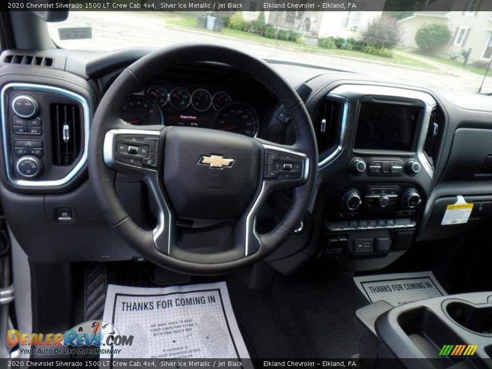 2020 Chevrolet Silverado 1500 LT Crew Cab 4x4 Silver Ice Metallic / Jet Black Photo #20