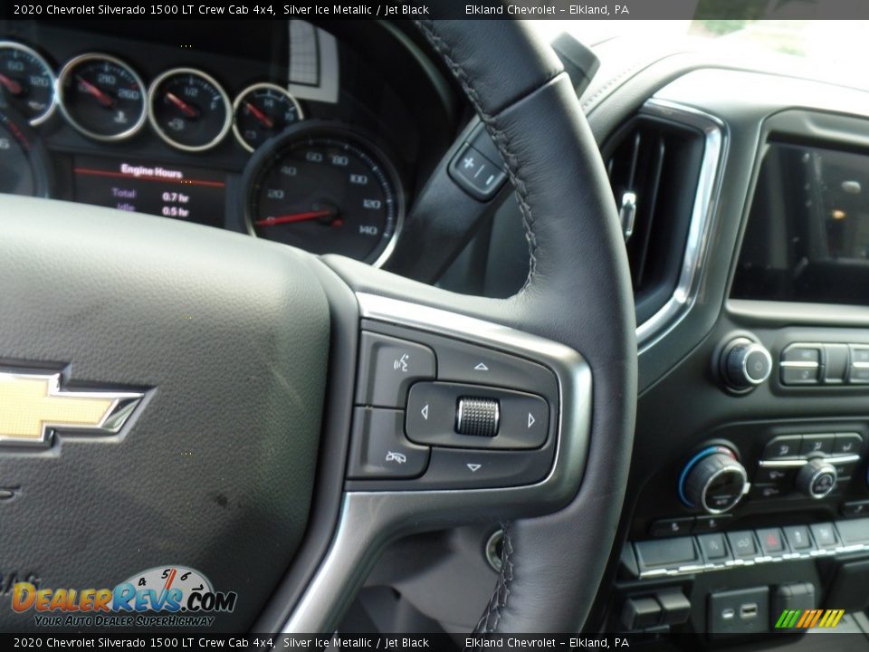 2020 Chevrolet Silverado 1500 LT Crew Cab 4x4 Silver Ice Metallic / Jet Black Photo #21