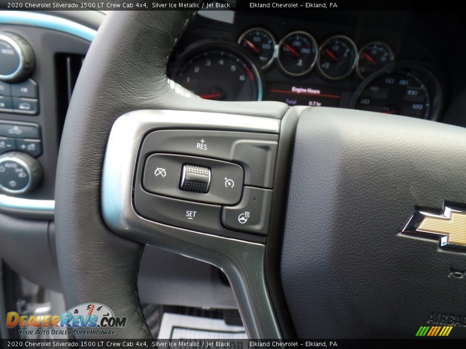 2020 Chevrolet Silverado 1500 LT Crew Cab 4x4 Silver Ice Metallic / Jet Black Photo #22