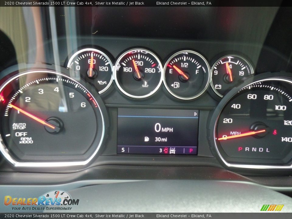 2020 Chevrolet Silverado 1500 LT Crew Cab 4x4 Silver Ice Metallic / Jet Black Photo #24
