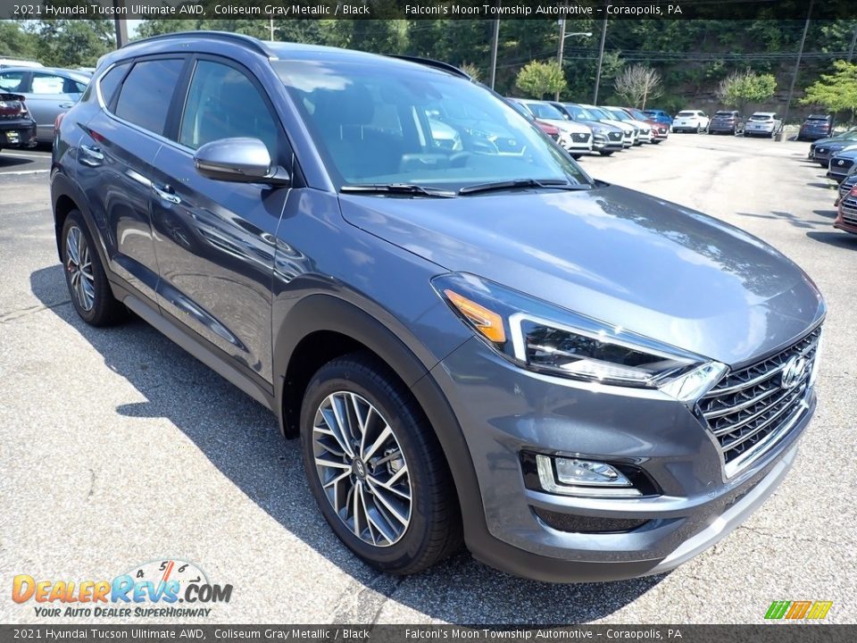 Front 3/4 View of 2021 Hyundai Tucson Ulitimate AWD Photo #3