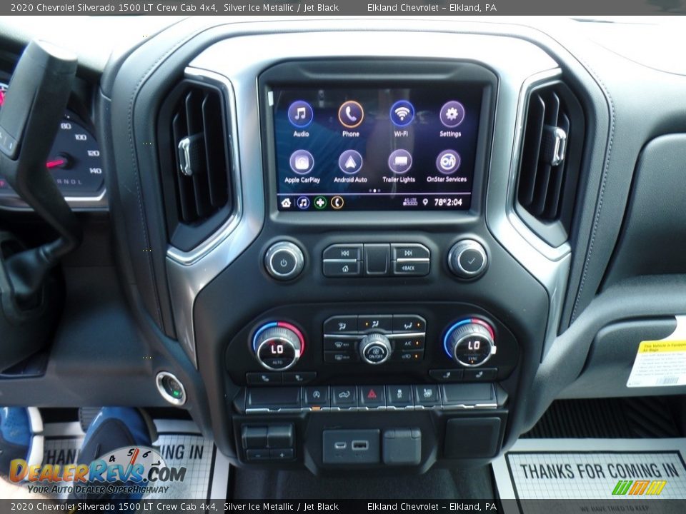2020 Chevrolet Silverado 1500 LT Crew Cab 4x4 Silver Ice Metallic / Jet Black Photo #25