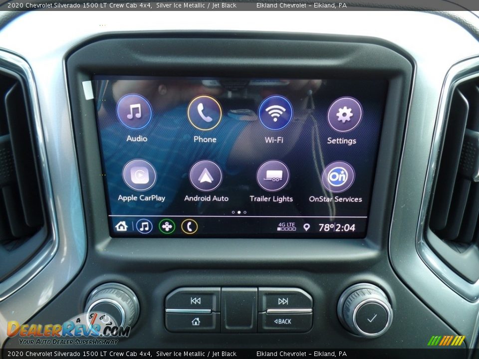 2020 Chevrolet Silverado 1500 LT Crew Cab 4x4 Silver Ice Metallic / Jet Black Photo #26