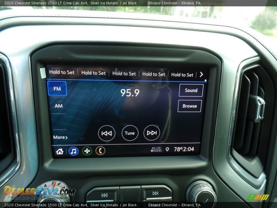 2020 Chevrolet Silverado 1500 LT Crew Cab 4x4 Silver Ice Metallic / Jet Black Photo #27