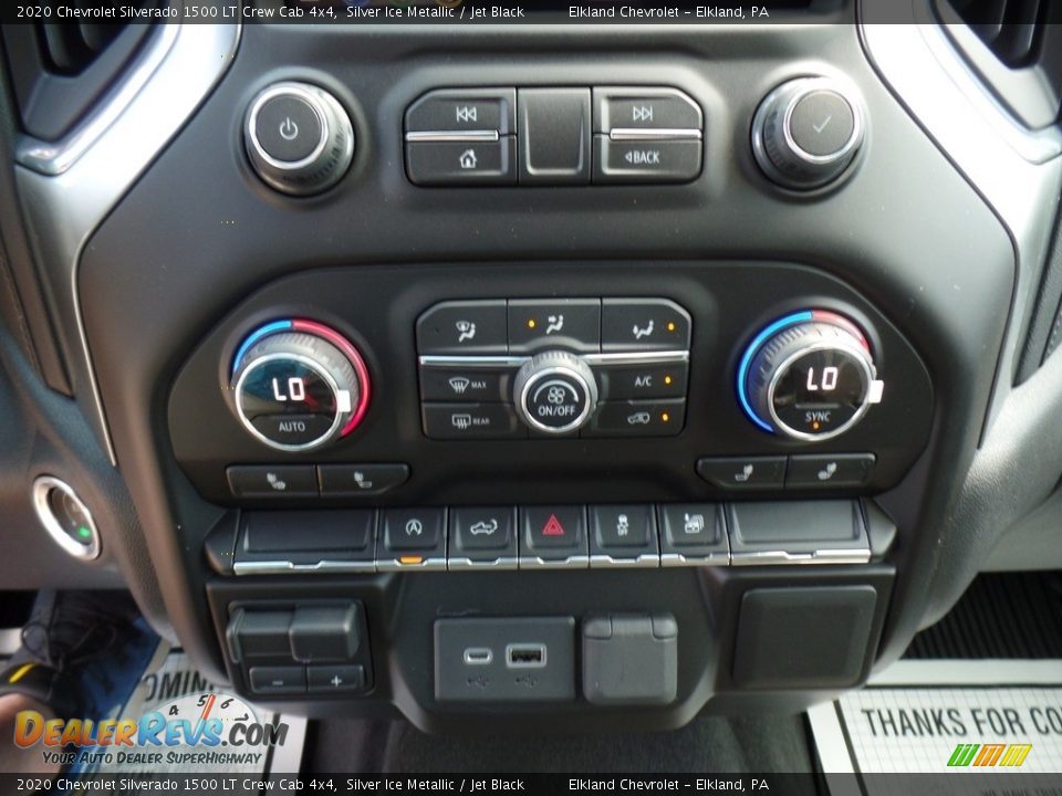 2020 Chevrolet Silverado 1500 LT Crew Cab 4x4 Silver Ice Metallic / Jet Black Photo #29