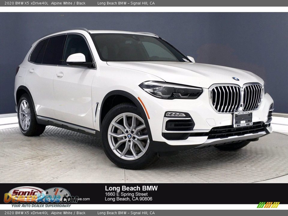 2020 BMW X5 xDrive40i Alpine White / Black Photo #1