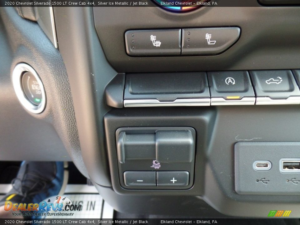 2020 Chevrolet Silverado 1500 LT Crew Cab 4x4 Silver Ice Metallic / Jet Black Photo #31