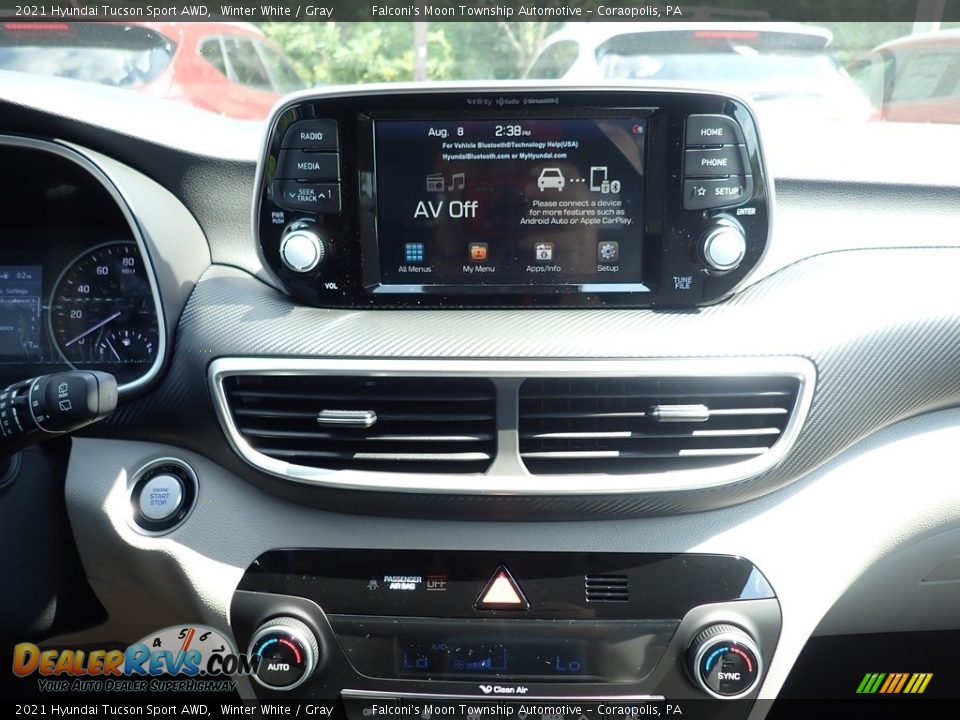 2021 Hyundai Tucson Sport AWD Winter White / Gray Photo #12