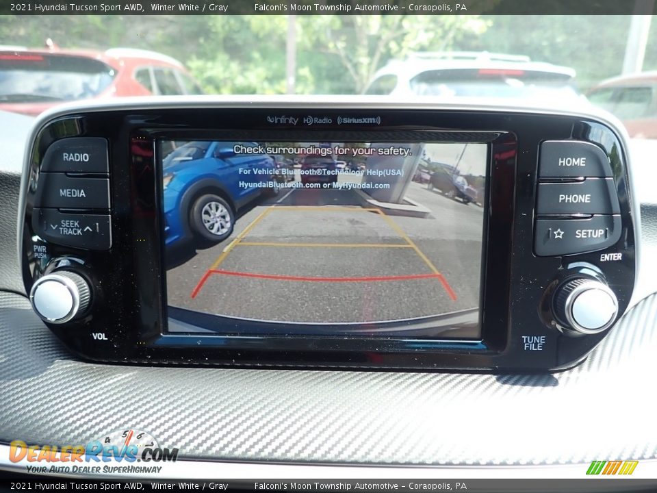 2021 Hyundai Tucson Sport AWD Winter White / Gray Photo #13