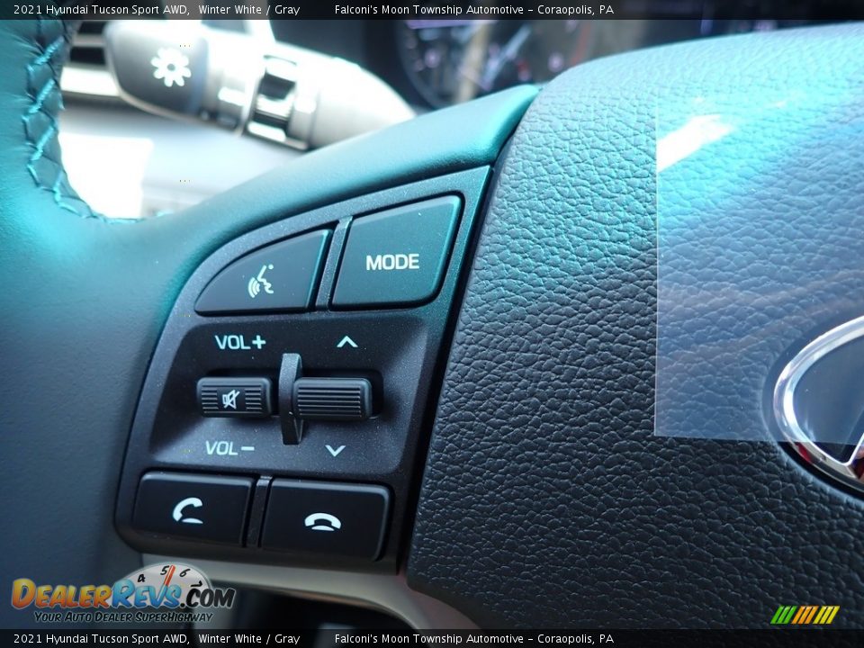 2021 Hyundai Tucson Sport AWD Winter White / Gray Photo #15