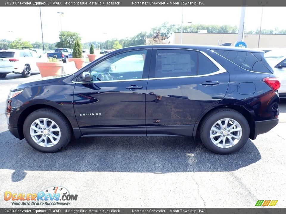 2020 Chevrolet Equinox LT AWD Midnight Blue Metallic / Jet Black Photo #3
