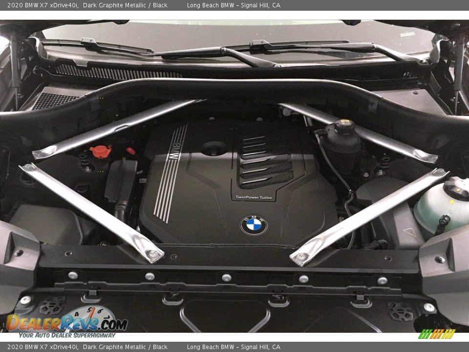 2020 BMW X7 xDrive40i Dark Graphite Metallic / Black Photo #10