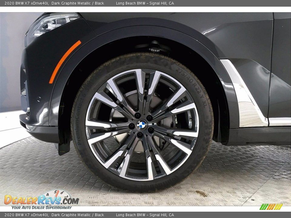 2020 BMW X7 xDrive40i Dark Graphite Metallic / Black Photo #12