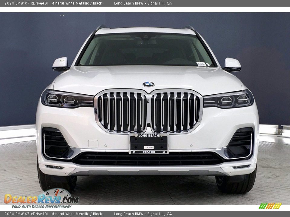 2020 BMW X7 xDrive40i Mineral White Metallic / Black Photo #2