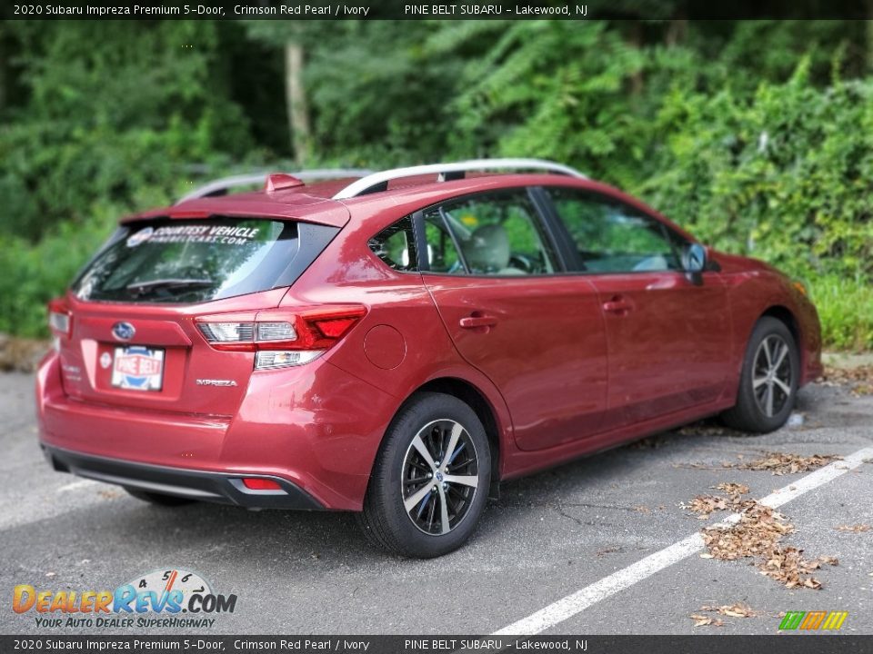 2020 Subaru Impreza Premium 5-Door Crimson Red Pearl / Ivory Photo #3