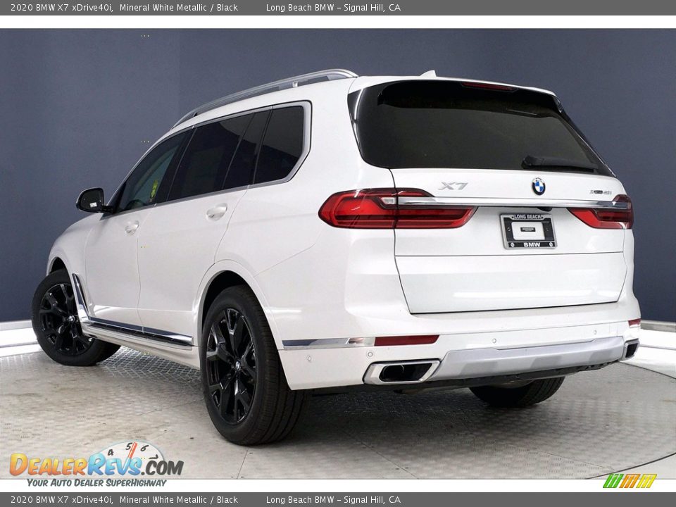 2020 BMW X7 xDrive40i Mineral White Metallic / Black Photo #3