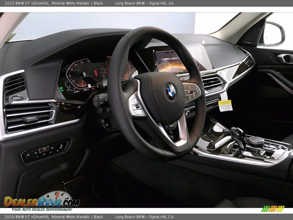 2020 BMW X7 xDrive40i Mineral White Metallic / Black Photo #7
