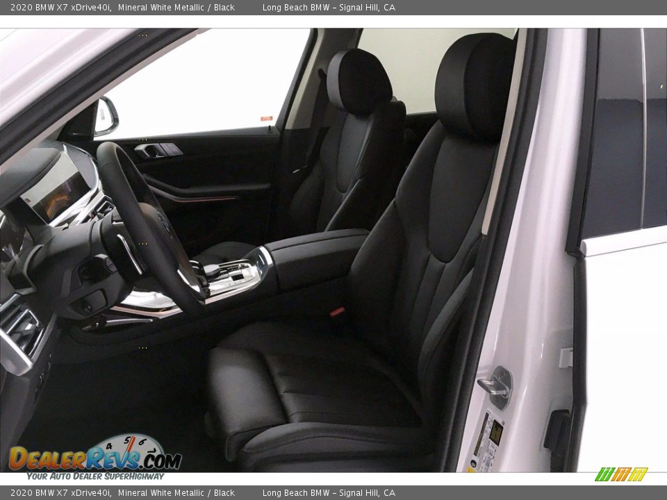 2020 BMW X7 xDrive40i Mineral White Metallic / Black Photo #9
