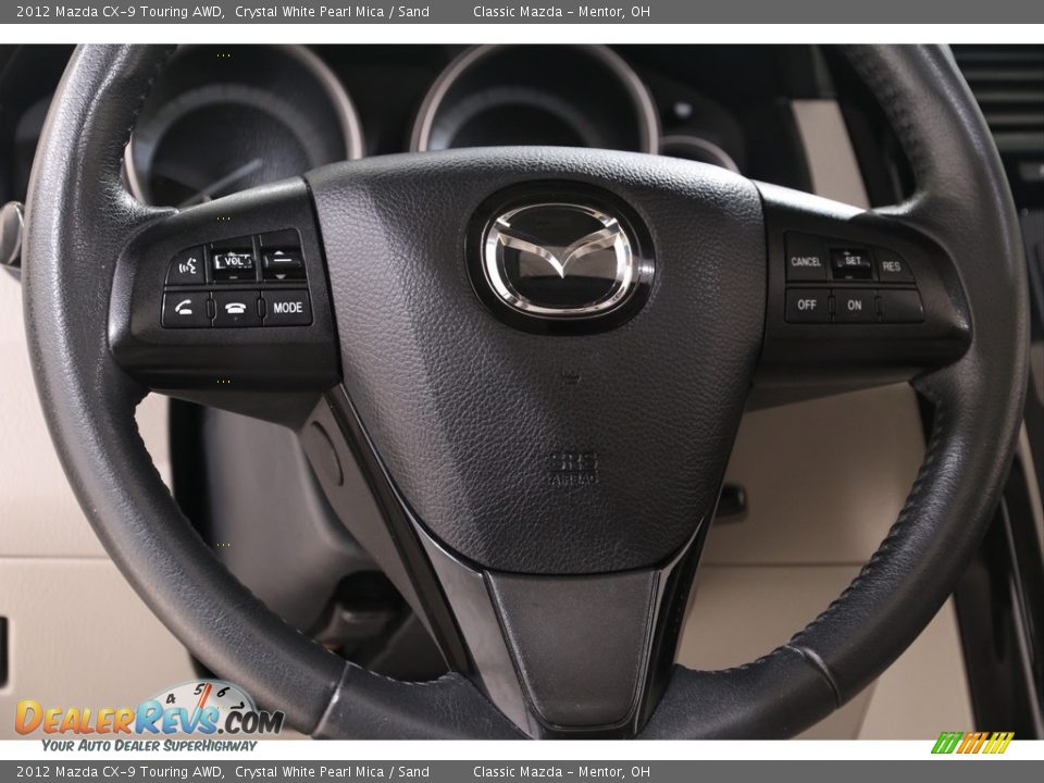 2012 Mazda CX-9 Touring AWD Steering Wheel Photo #11
