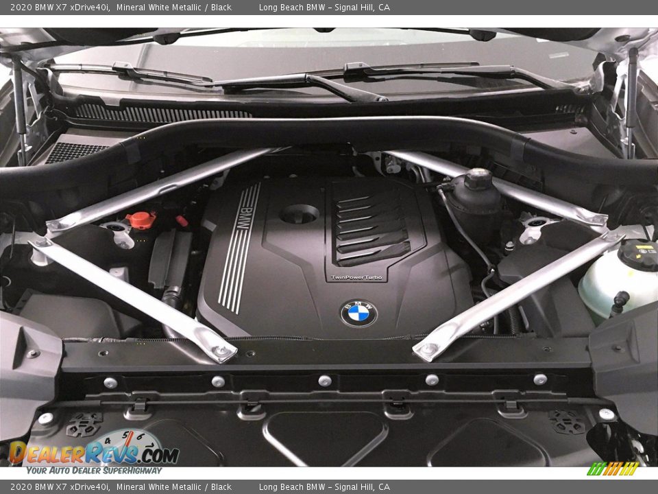 2020 BMW X7 xDrive40i Mineral White Metallic / Black Photo #10