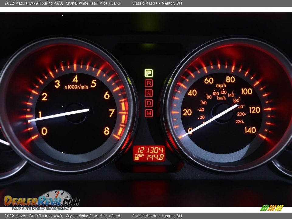 2012 Mazda CX-9 Touring AWD Gauges Photo #12