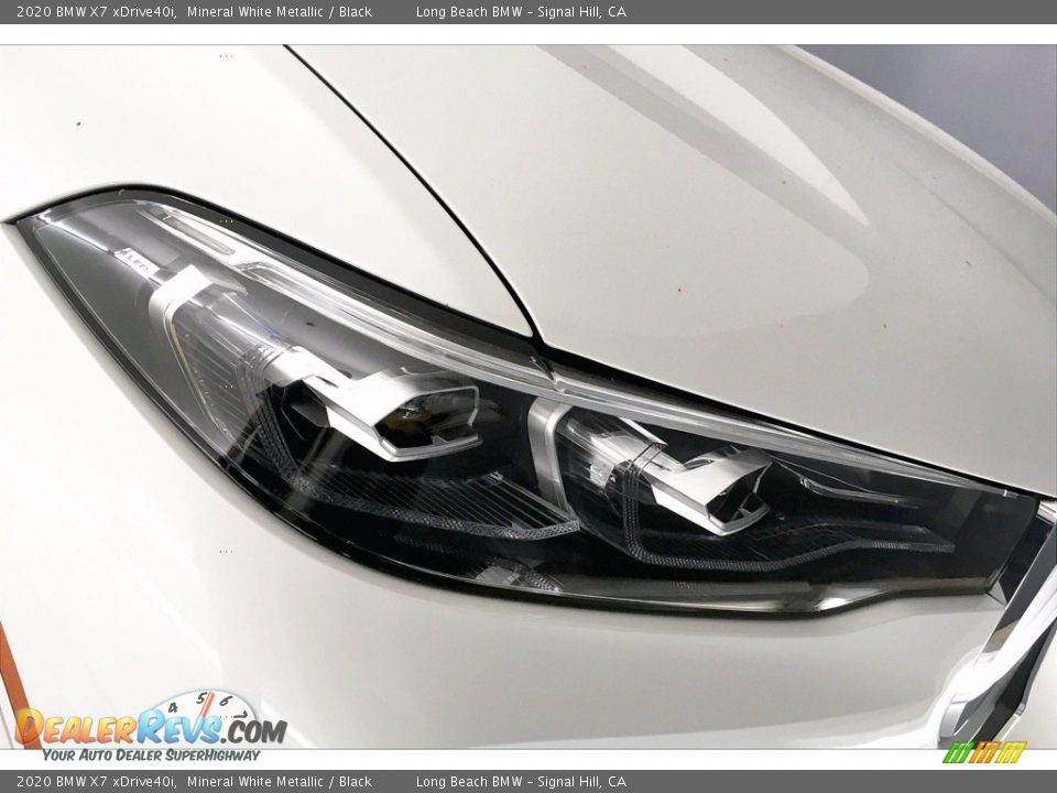 2020 BMW X7 xDrive40i Mineral White Metallic / Black Photo #14