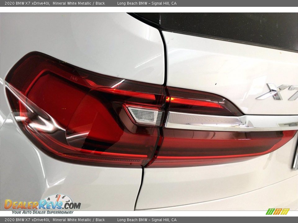 2020 BMW X7 xDrive40i Mineral White Metallic / Black Photo #15