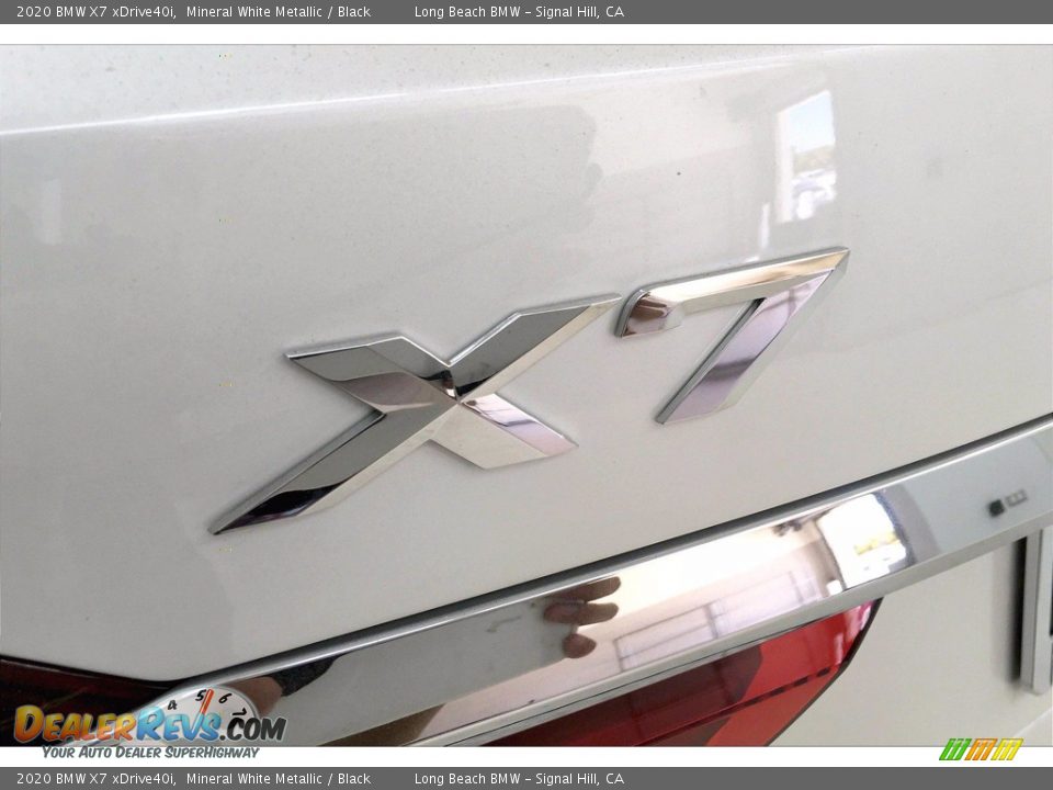 2020 BMW X7 xDrive40i Mineral White Metallic / Black Photo #16