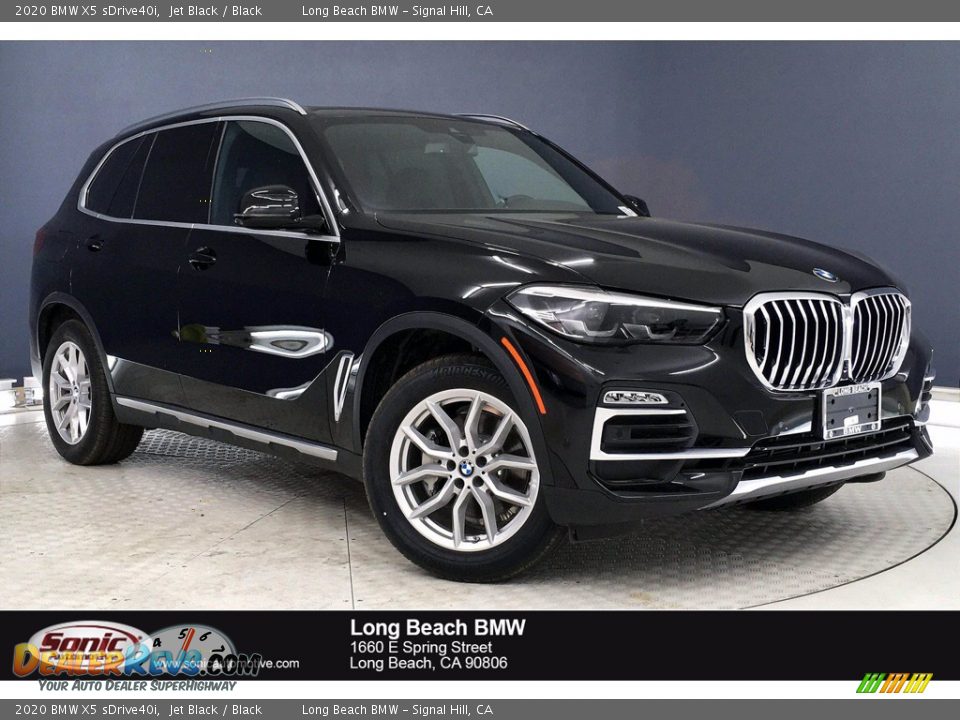 2020 BMW X5 sDrive40i Jet Black / Black Photo #1