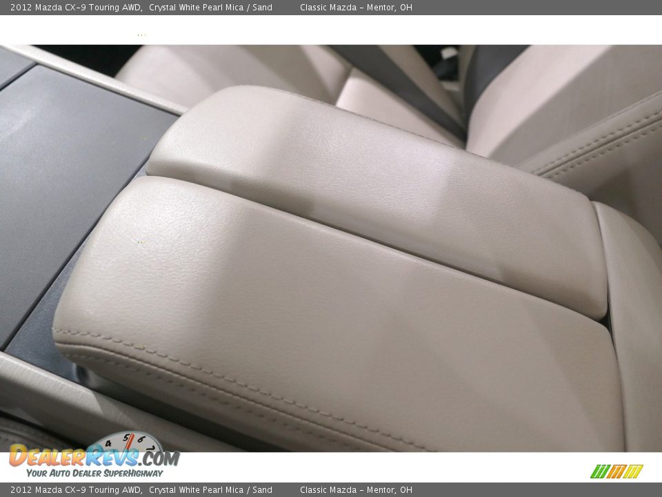 2012 Mazda CX-9 Touring AWD Crystal White Pearl Mica / Sand Photo #28