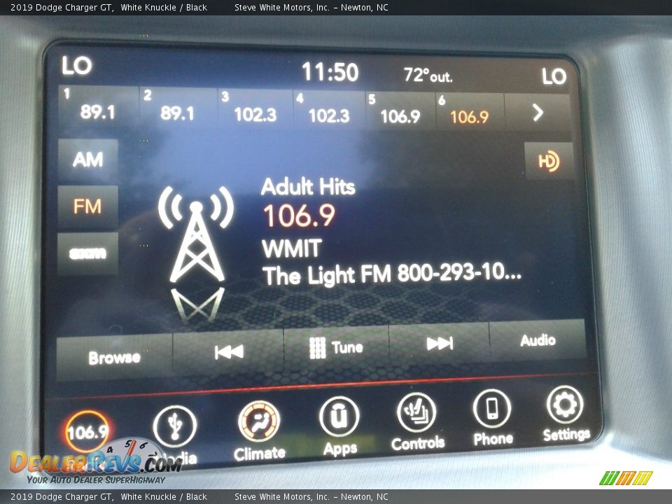 2019 Dodge Charger GT White Knuckle / Black Photo #22