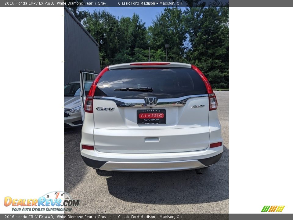 2016 Honda CR-V EX AWD White Diamond Pearl / Gray Photo #2
