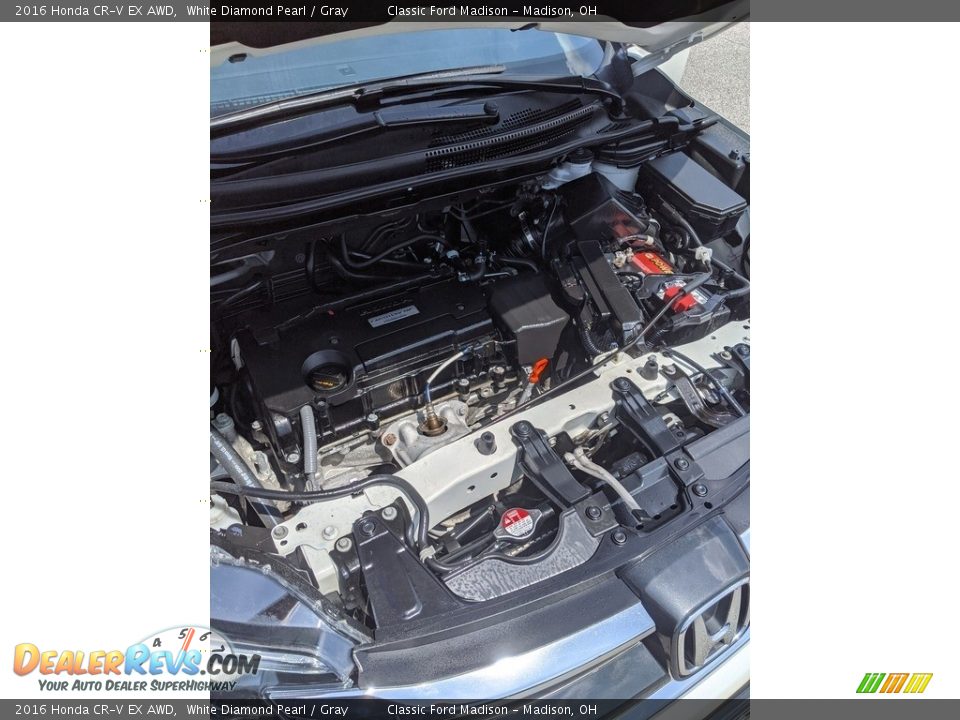 2016 Honda CR-V EX AWD White Diamond Pearl / Gray Photo #3