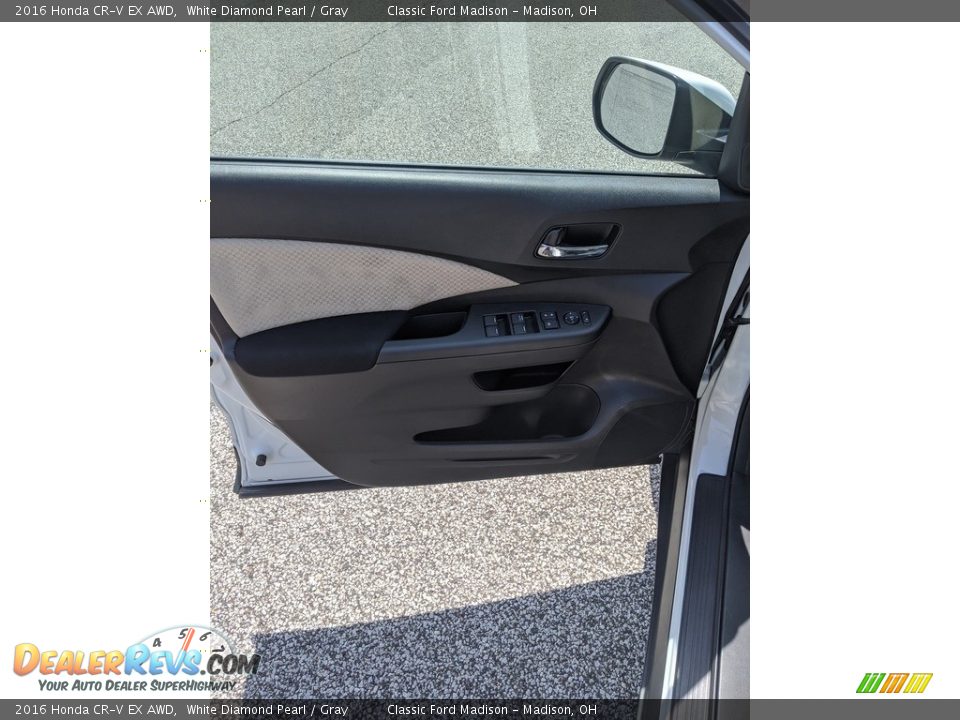 2016 Honda CR-V EX AWD White Diamond Pearl / Gray Photo #7